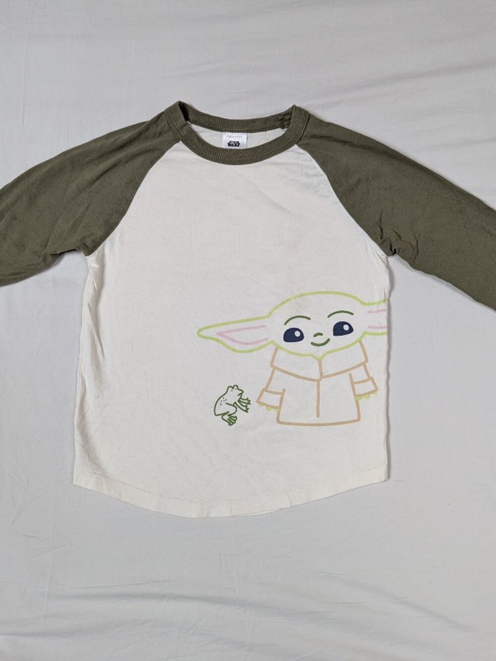 Hanna Andersson Star Wars Grogu long sleeve baseball tee Size 6-7 / 120cm